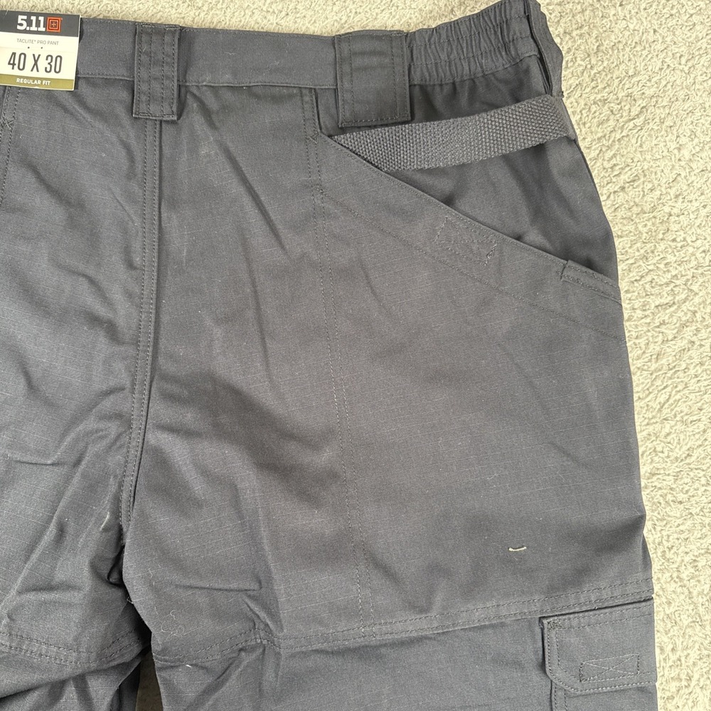 5.11 Tactical Taclite Pro Pants Mens 40x30 Dark Navy Cargo Relaxed Ripstop NEW - Picture 7 of 9